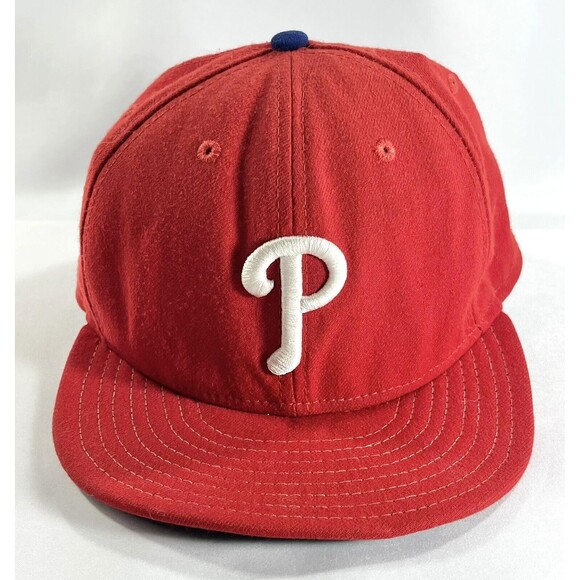 Philadelphia Phillies MLB Authentic New Era 59FIFTY 7 3/8 Fitted Baseball Hat - Picture 1 of 10